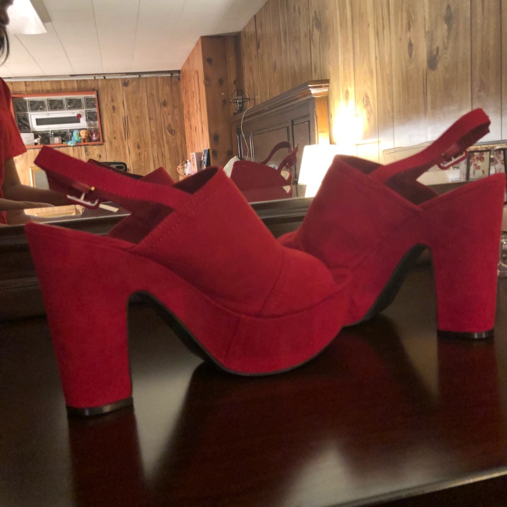 Chunky Red Heels